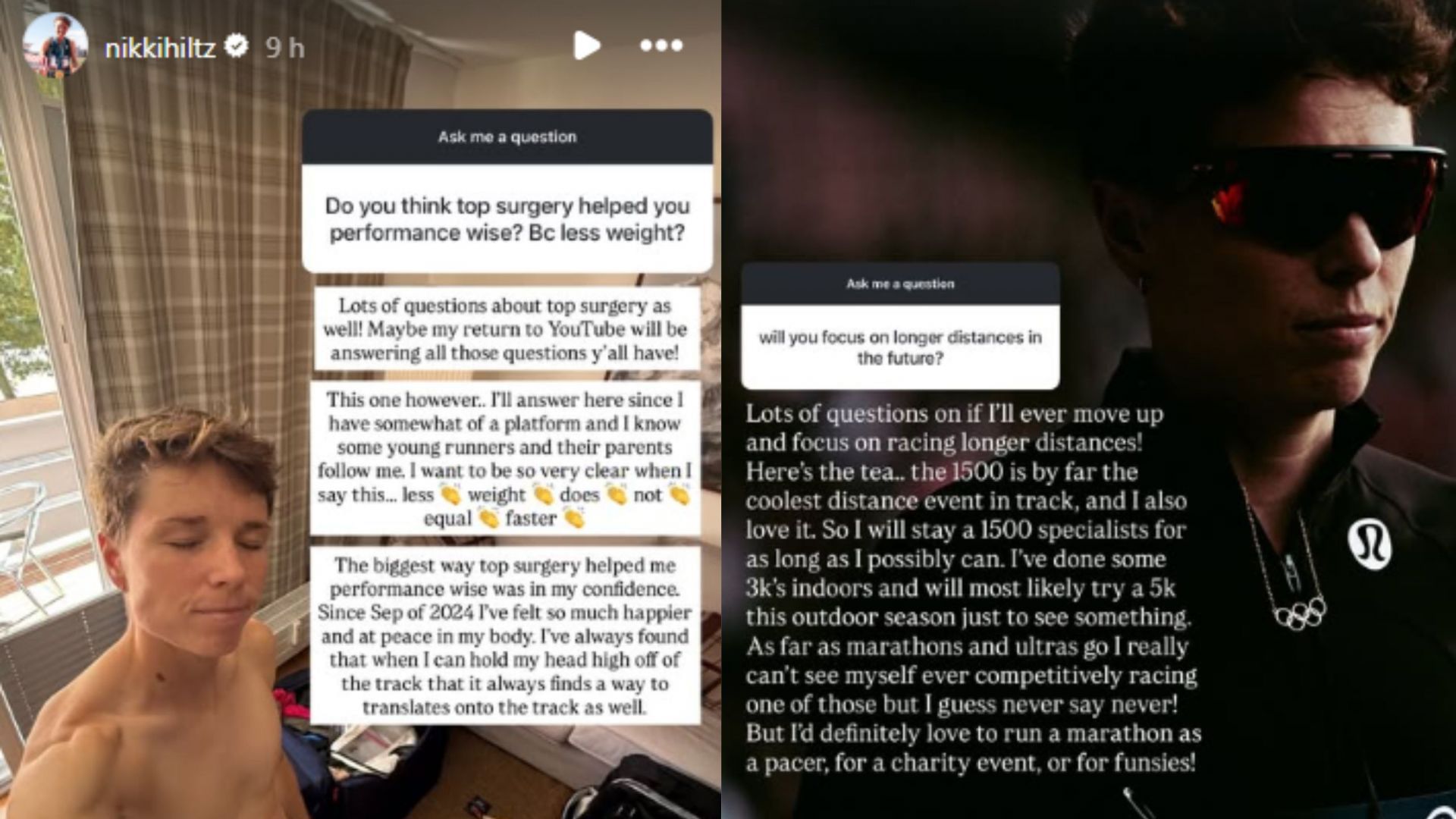 Screengrab of Nikki Hiltz&#039;s Instagram stories [Image Source : Nikki Hiltz&#039;s Instagram]