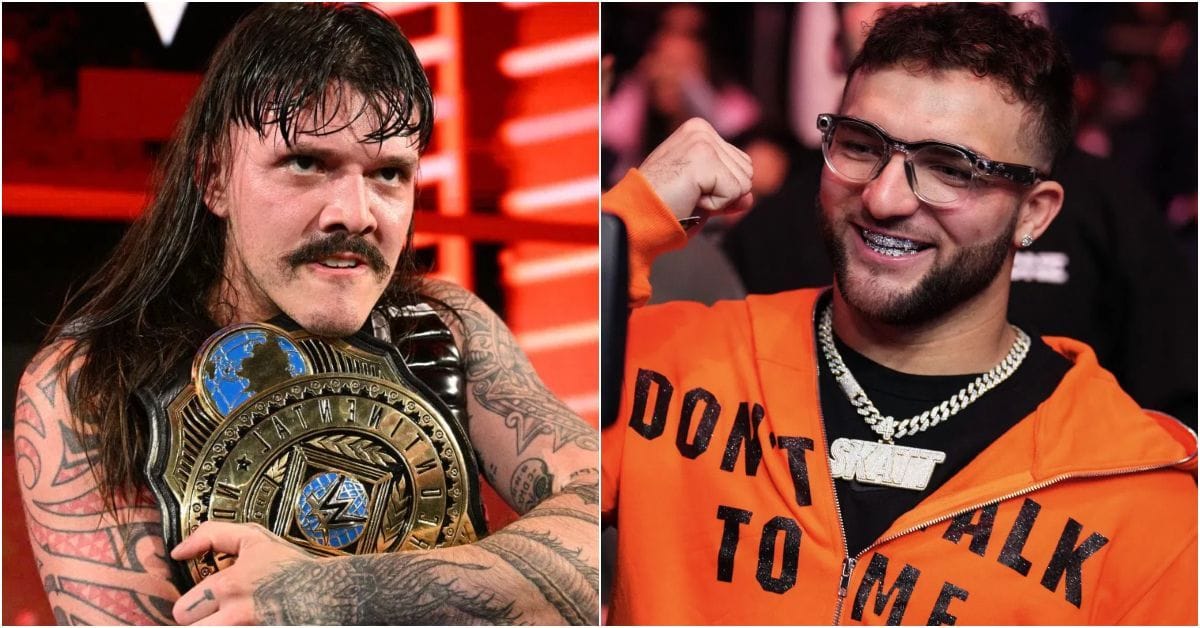 WATCH: Cam Skattebo fighting WWE star Dominik Mysterio goes viral as Giants stars turn heads in Madison Square Garden for Monday Night RAW