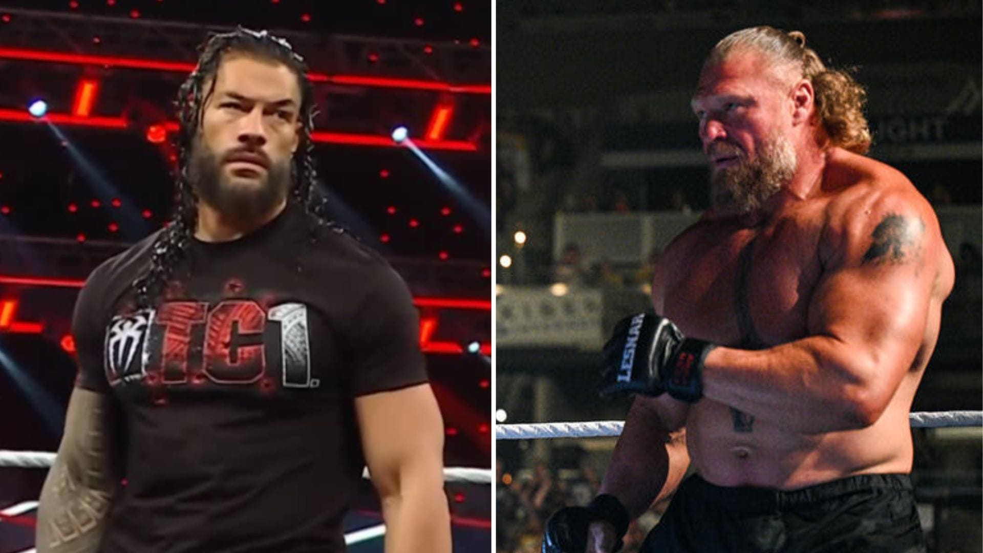 Roman Reigns (left) and Brock Lesnar (right) [Image credits: WWE