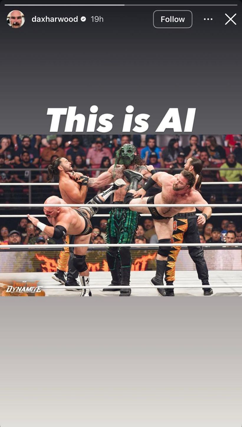 Screengrab of Dax Harwood&#039;s Instagram Story (Image credit: Dax&#039;s Instagram account)