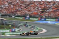 The Red Bull of Max Verstappen at the F1 Dutch Grand Prix in Zandvoort - Source: Getty