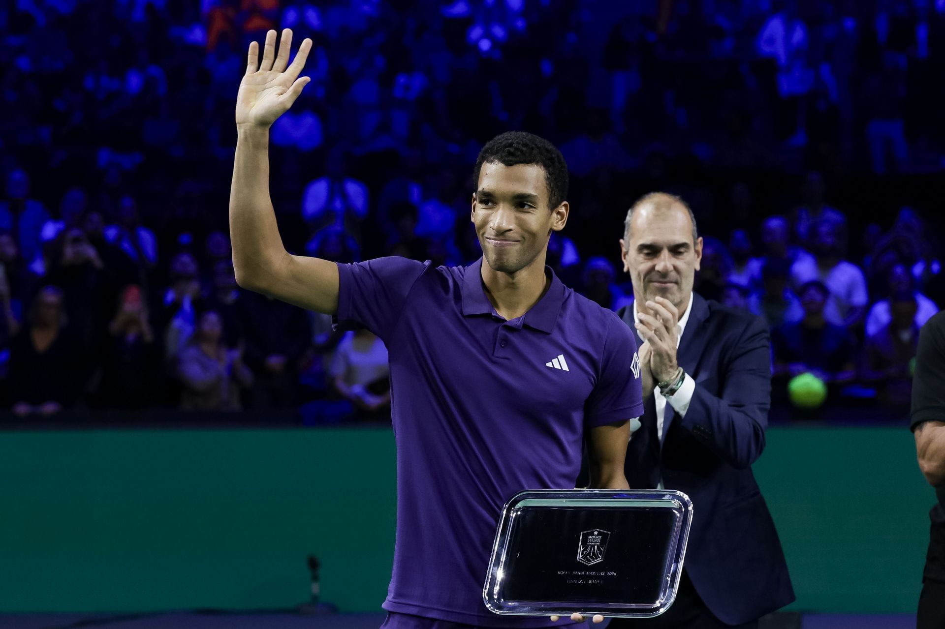 Felix Auger-Aliassime at the Paris Masters 2025. (Photo: Getty)