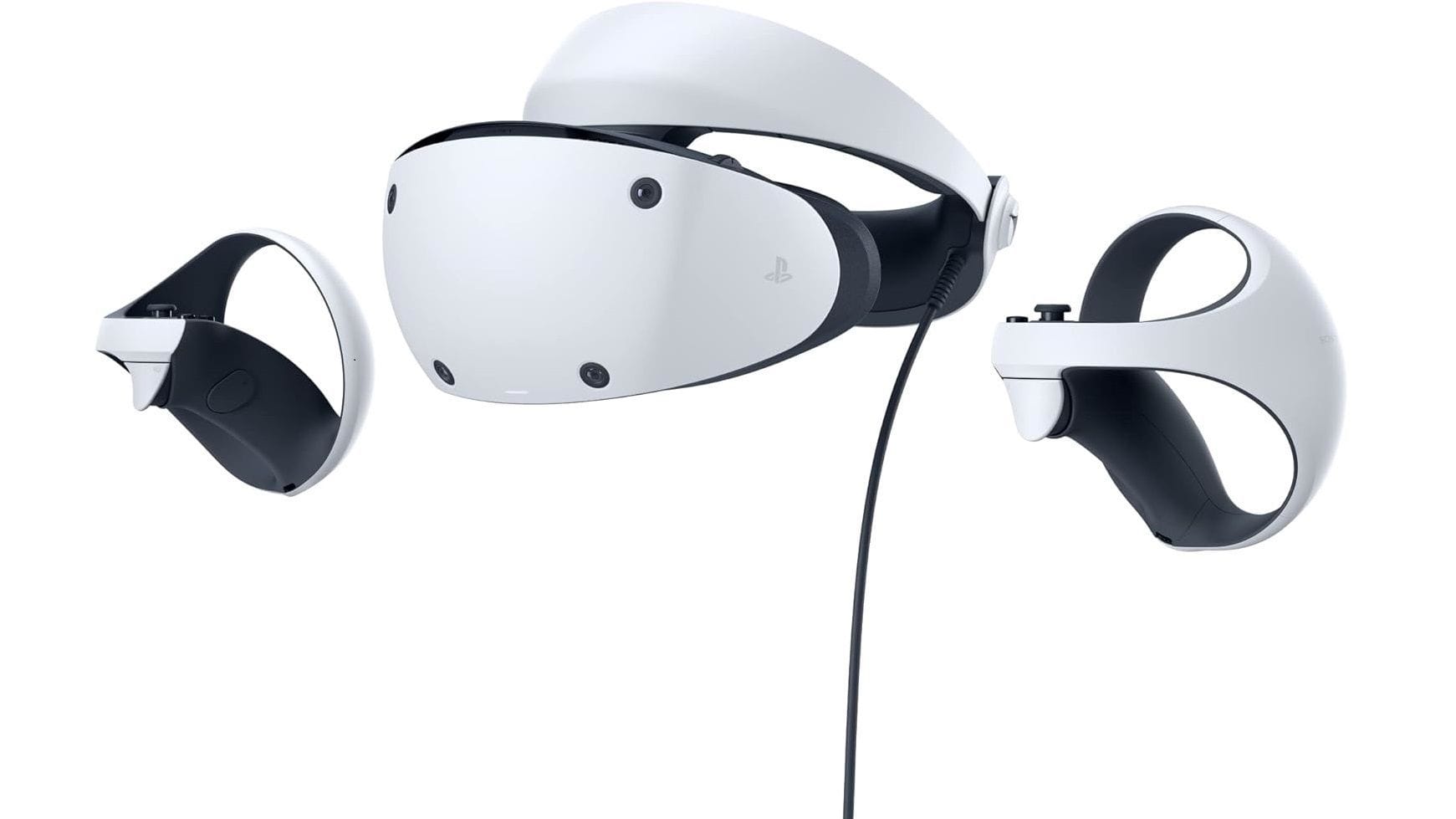 PlayStation VR2 and its controllers (Image via Sony)