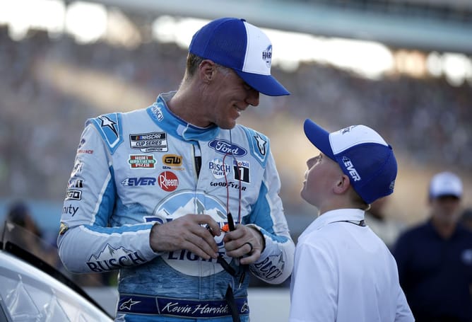 NASCAR champ Kevin Harvick’s son Keelan declares the goal ahead of his return to Thanksgiving Classic