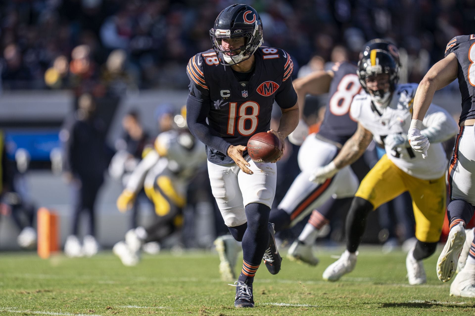 Caleb Williams v Pittsburghu v Chicagu – Zdroj: Getty