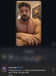 Screengrab of Jade's comment