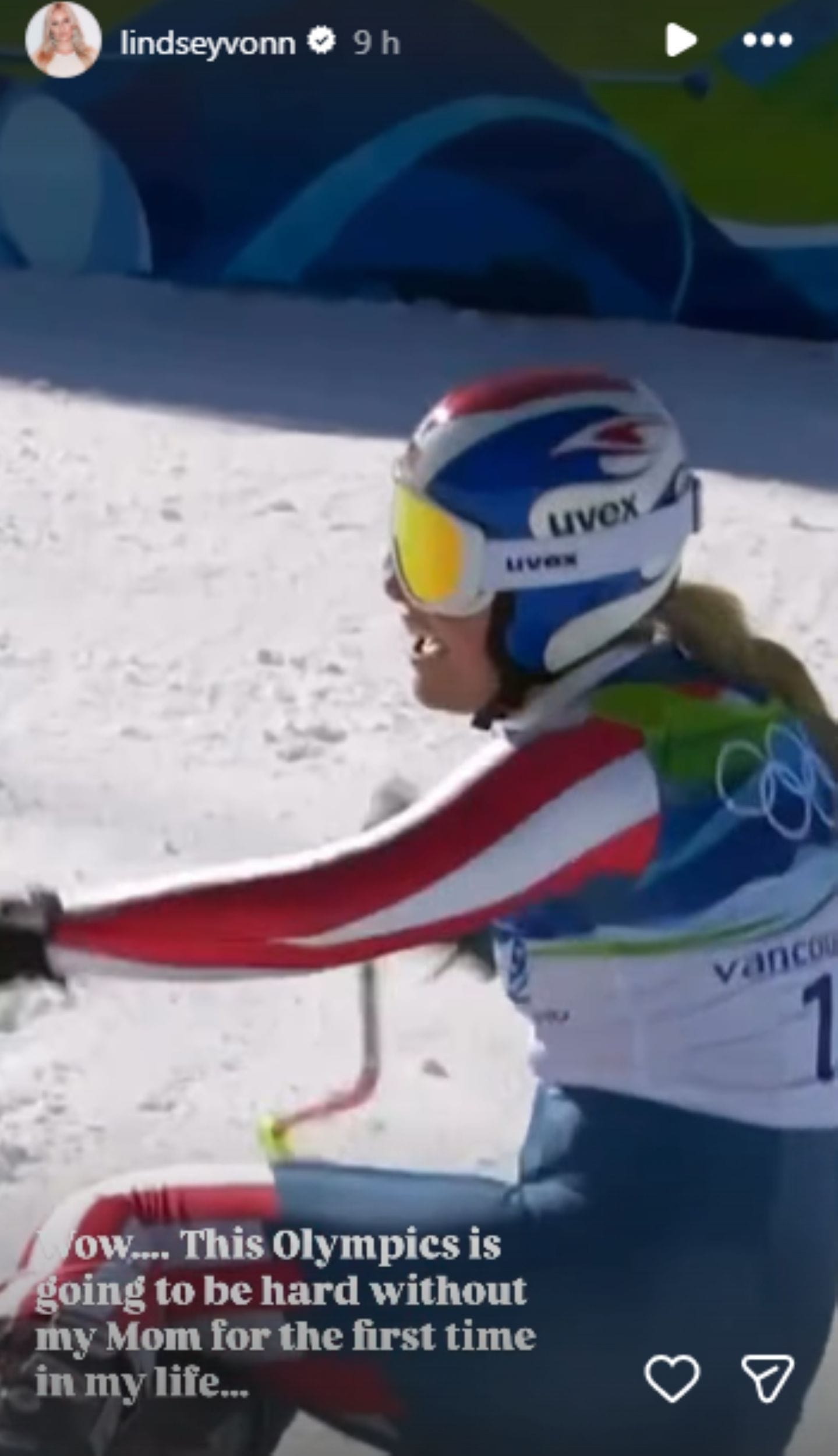Screengrab of Lindsey Vonn&#039;s recent Instagram story [Image Source : Lindsey Vonn&#039;s Instagram] 