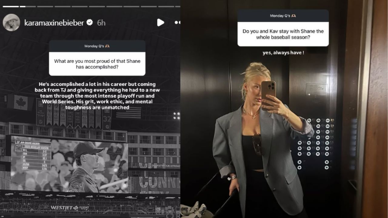 Shane Bieber&#039;s wife Kara in Q&amp;A [Credit: Instagram]