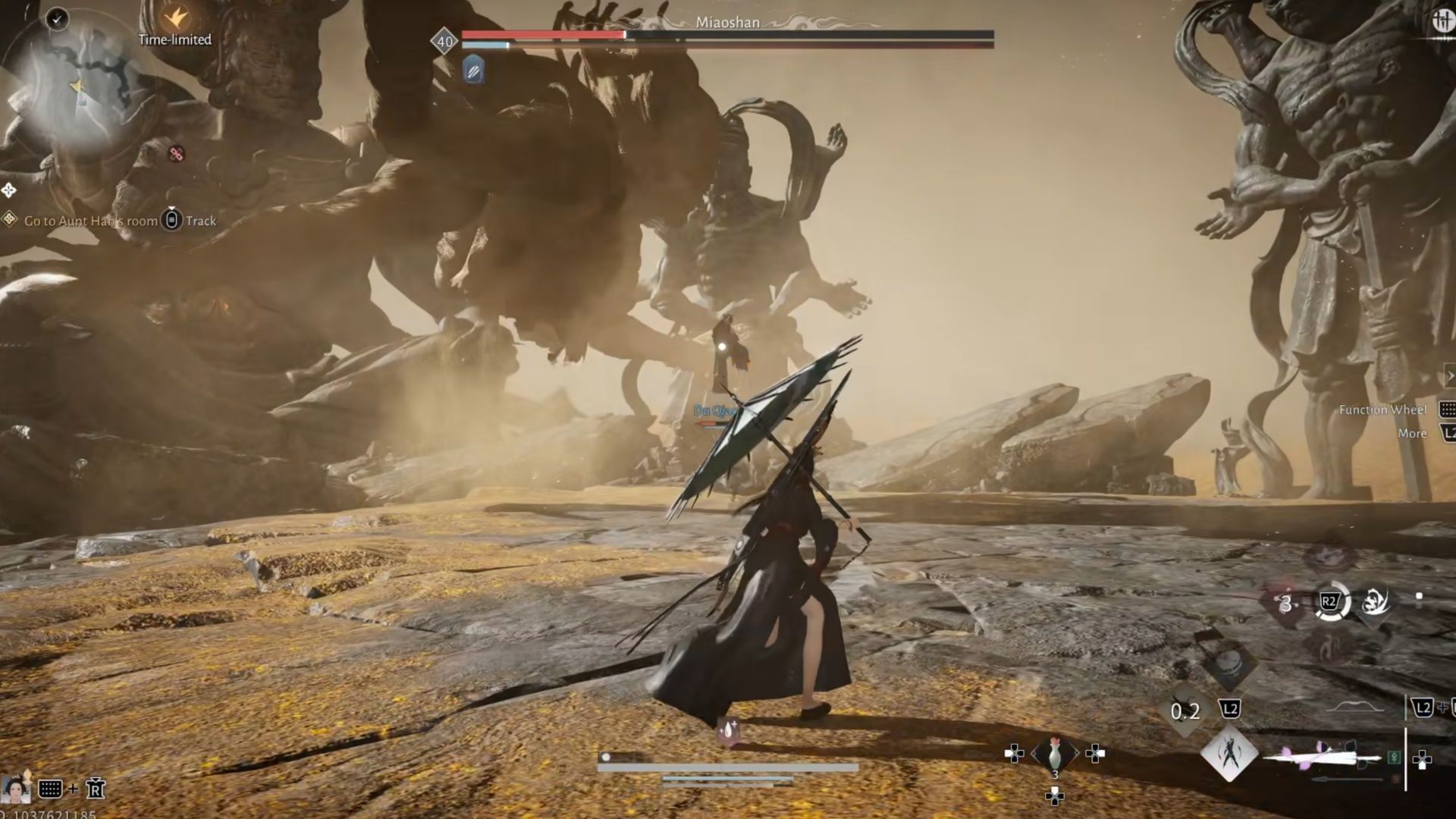 Když se Tian Ying vznáší ve fázi 2 tohoto souboje s bossy Where Winds Meet, rychle prchněte (obrázek přes NetEase)