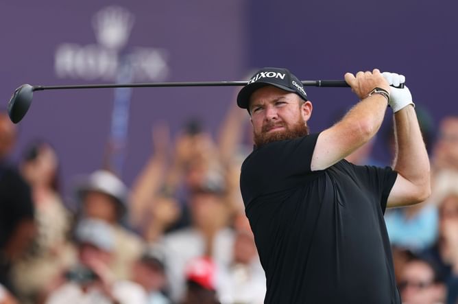 Shane Lowry takes a dig at US Ryder Cup fans while talking to Keegan Bradley ahead of the Skins Game