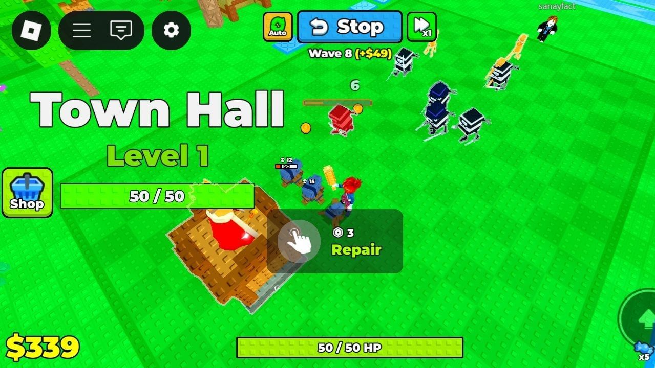 Defending Brainrot waves (Image via Roblox)