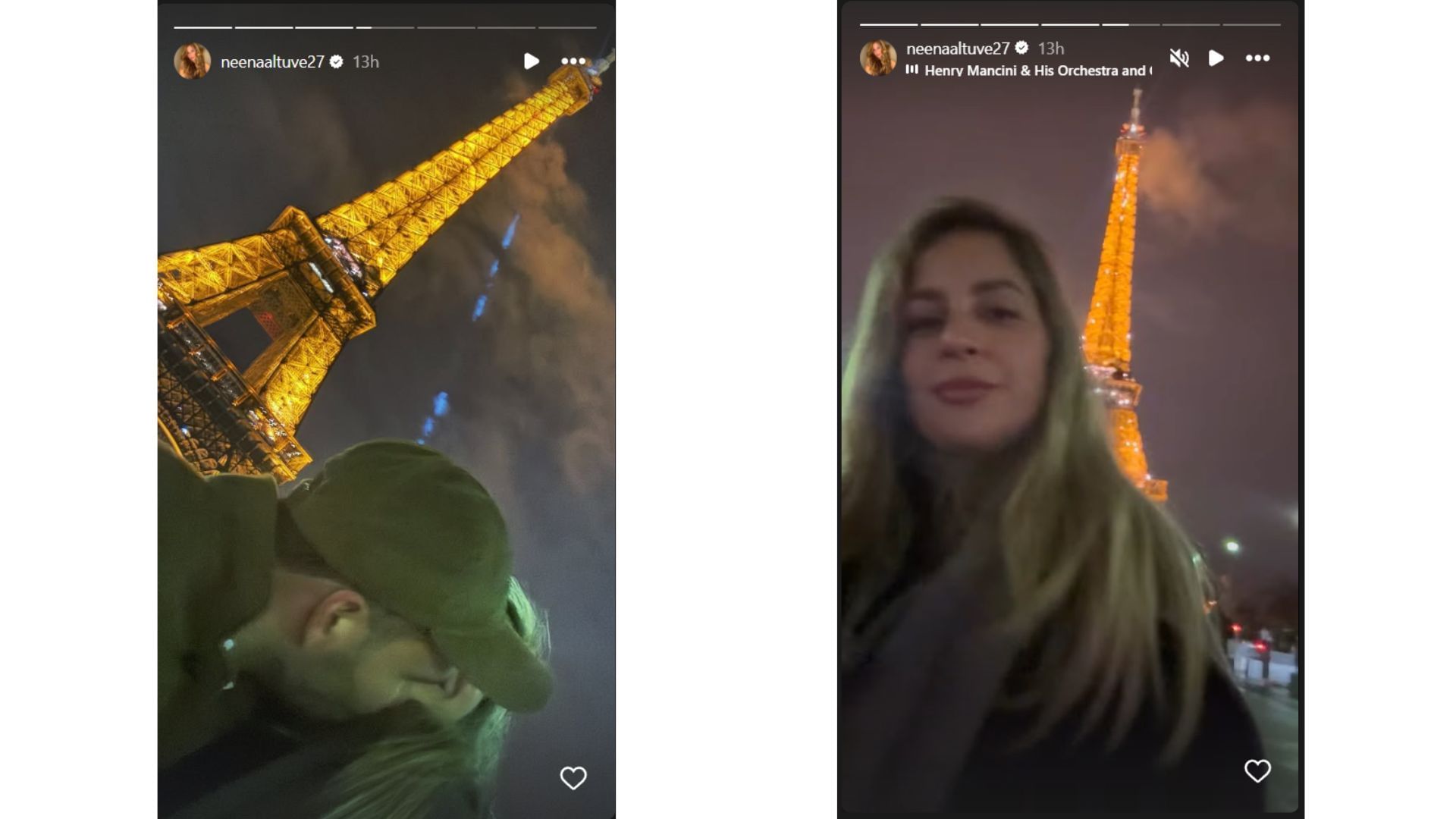 Neena Altuve&#039;s Instagram story with her husband (Source: Instagram @neenaaltuve27)