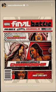 Screengrab of Mercedes Mone's Instagram Story (Image credit: Mone's Instagram account)