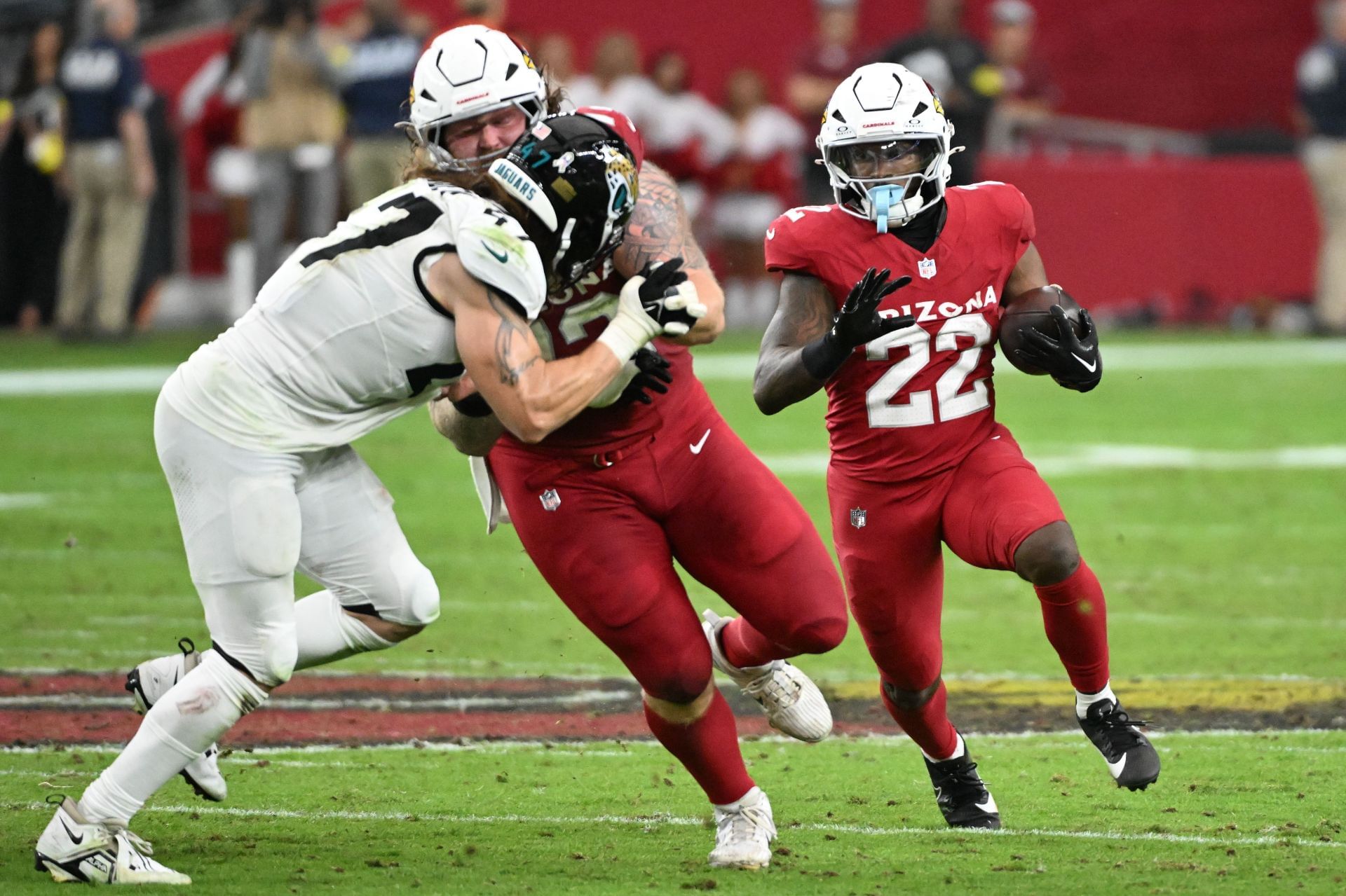 Michael Carter (right) at Jacksonville Jaguars v Arizona Cardinals - Source: Getty
