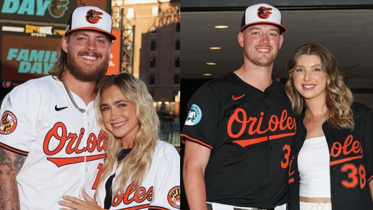 Nick Vespi with his wife, Danielle (L), Kyle Bradish with his wife, Mollie (R) (Images from - Instagram.com/@danivespi, Instagram.com/@mollie_maeee)