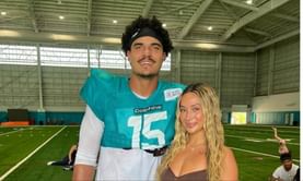 Jaelan Phillips' fiancée Samantita shares untold stories of Eagles LB in heartfelt note on couple's first anniversary