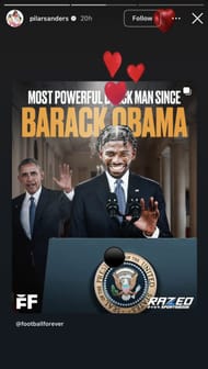 Shedeur Sander mom, Pilar Sanders approved Kendrick Perkins’ Barack Obama comparison (Photos: Instagram/@pilarsanders)