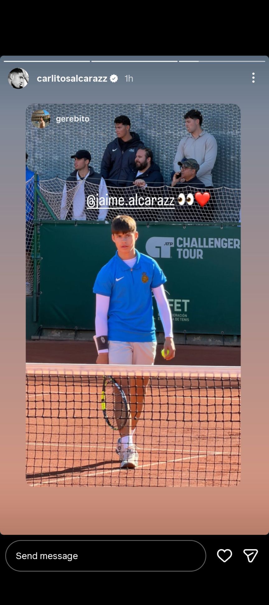 Carlos Alcaraz shares an update on Instagram - Image Source: @carlitosalcarazz Instagram