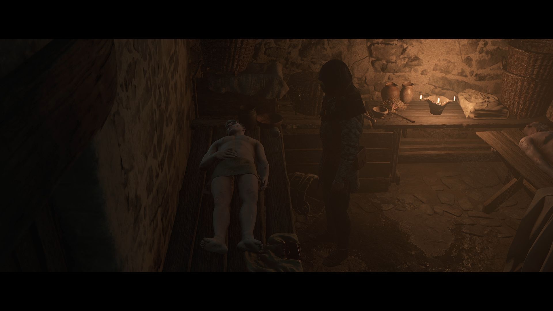 Inspect both of the bodies (Image via Deep Silver)