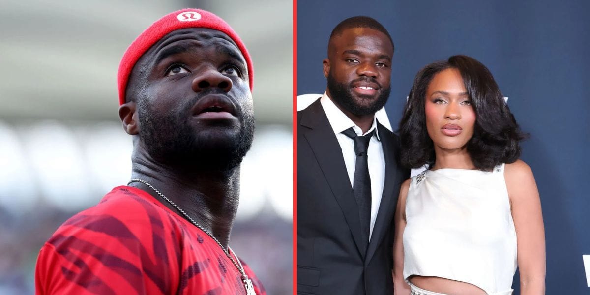 Frances Tiafoe (left), Tiafoe with girlfriend Ayan Broomfield (right), Sources: Getty