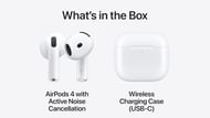 The contents of AirPods 4's packaging box (Image via Apple)
