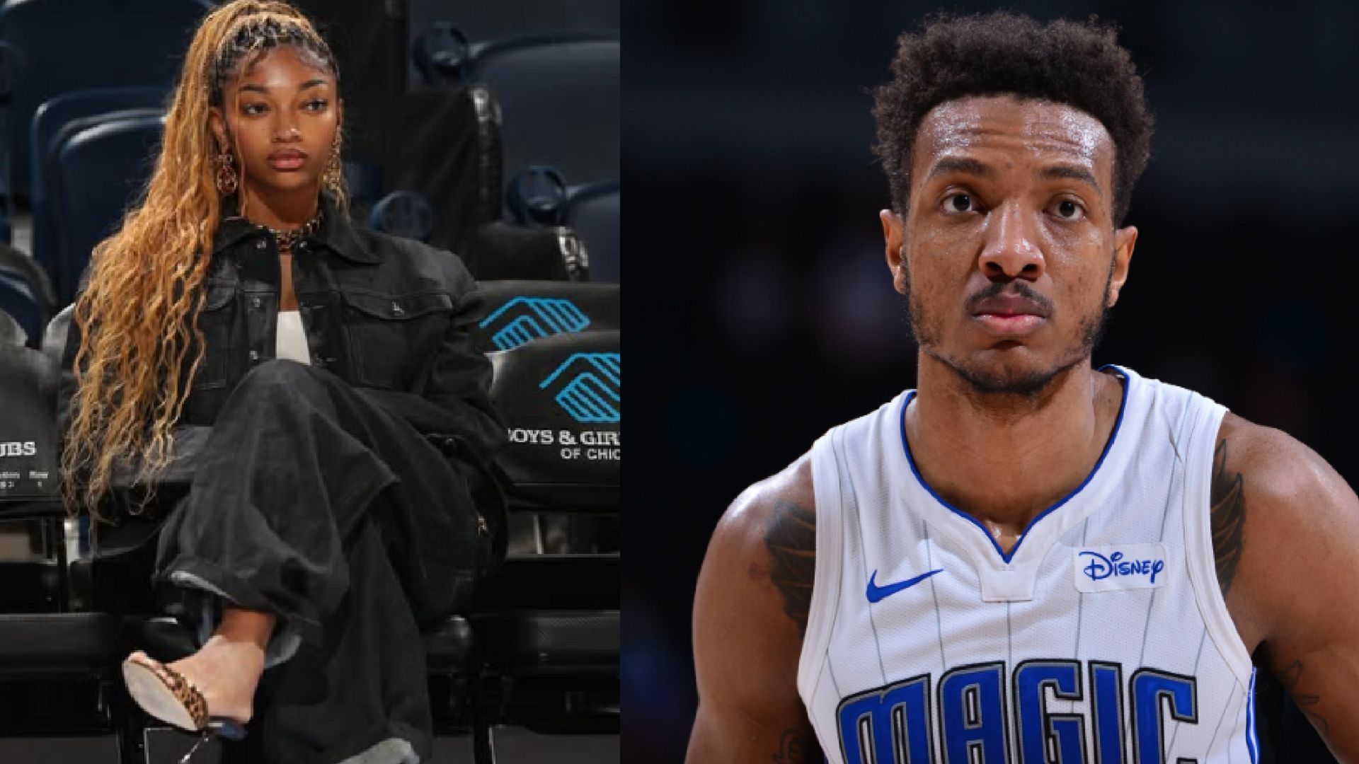 An image of Angel Reese and Wendell Carter Jr.