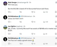 Phil Mickelson responds to fans’ questions on PGA Tour valuation/X