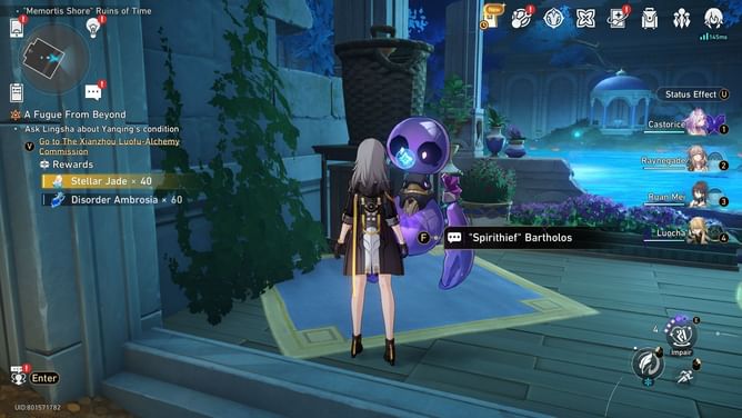 Honkai Star Rail: All Spirithief Bartholos locations in Memortis Shore Ruins of Time