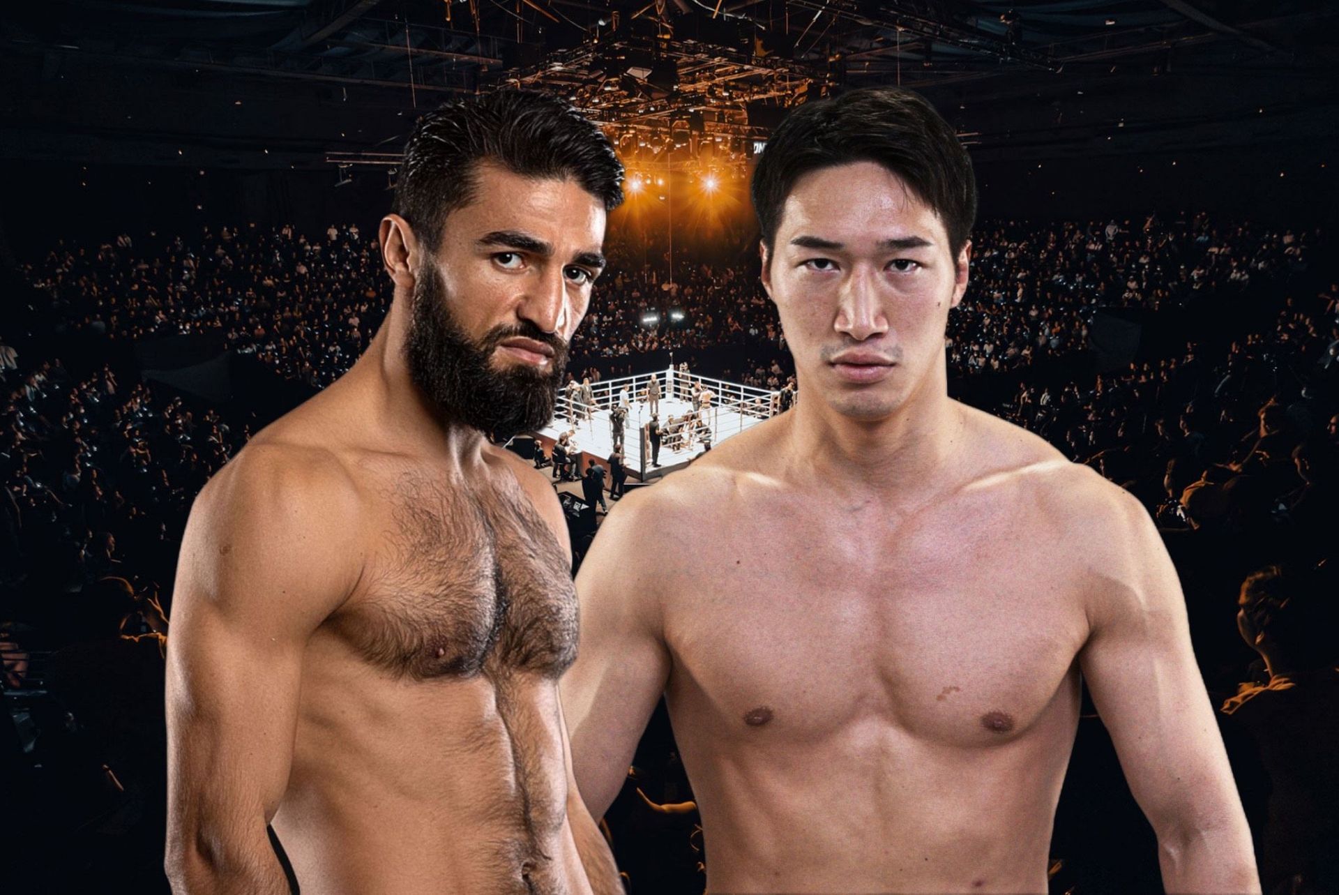 (From left) Marat Grigorian and Rukiya Anpo cross paths in a featherweight kickboxing battle at ONE 173. [Images: ONE Championship]