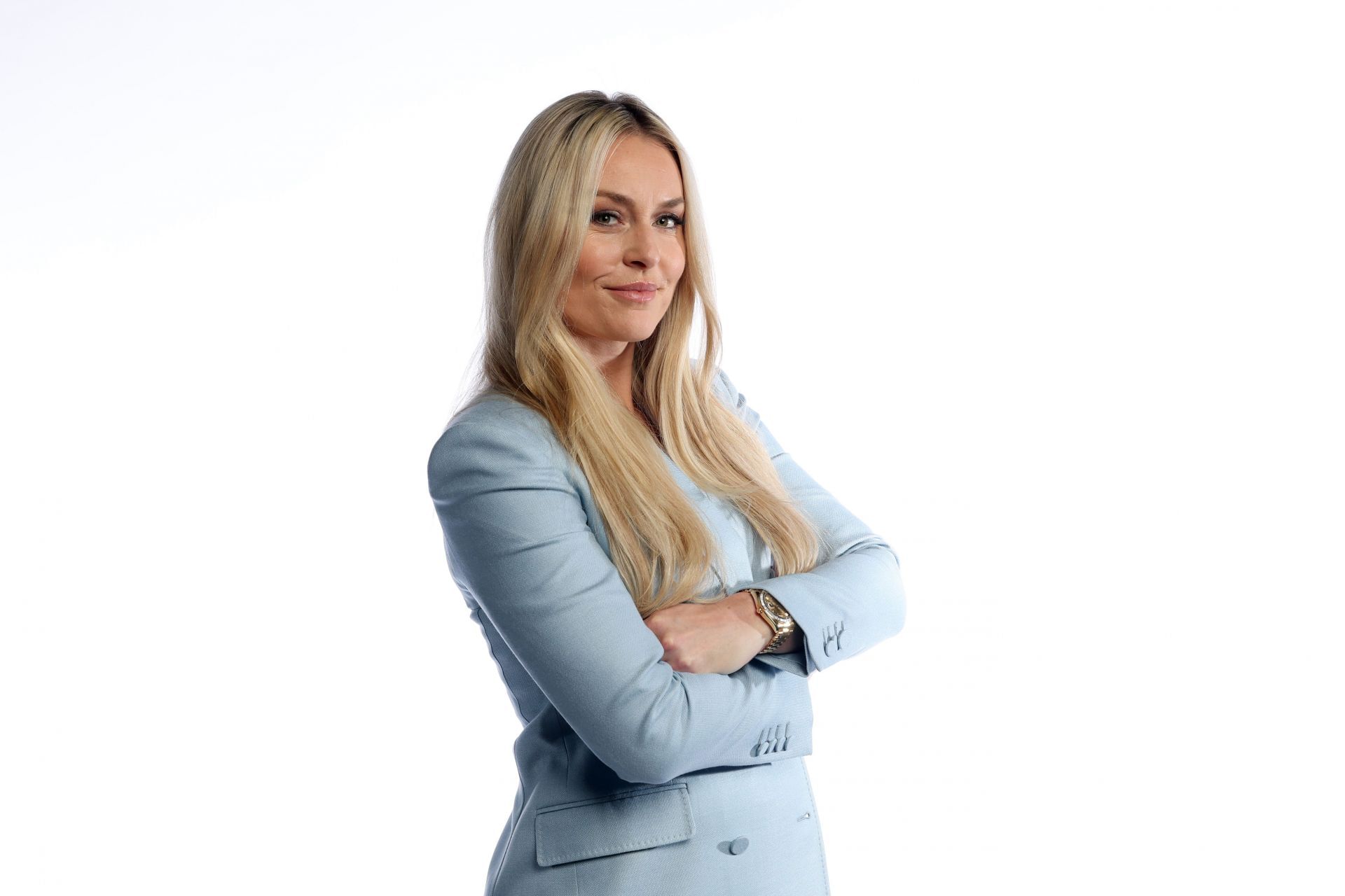  Lindsey Vonn during the Team USA Media Summit ahead of the Milano Cortina 2026 Winter Olympic Games in New York City. (Photo by Getty Images)