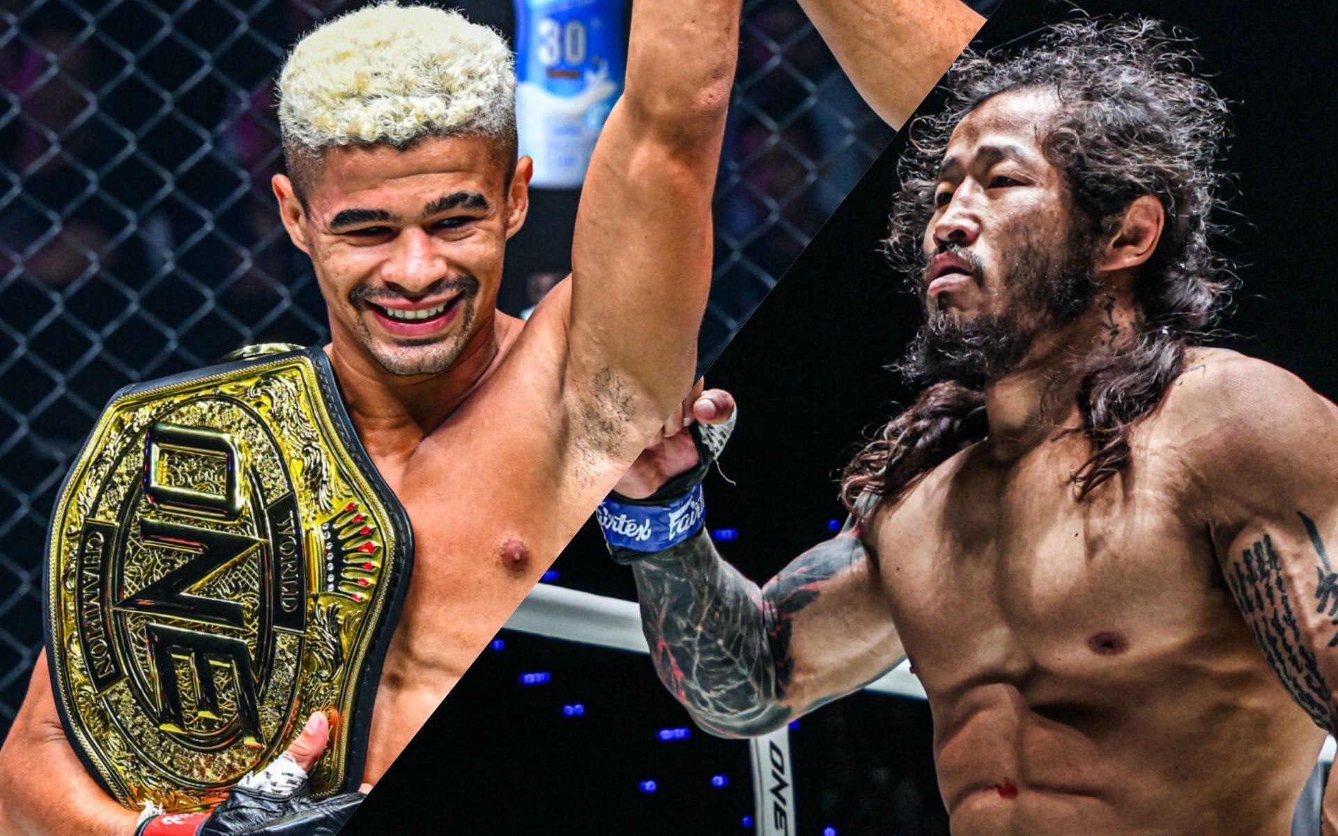  Fabricio Andrade (L) and Enkh-Orgil Baatarkhuu (R) | Image by ONE Championship