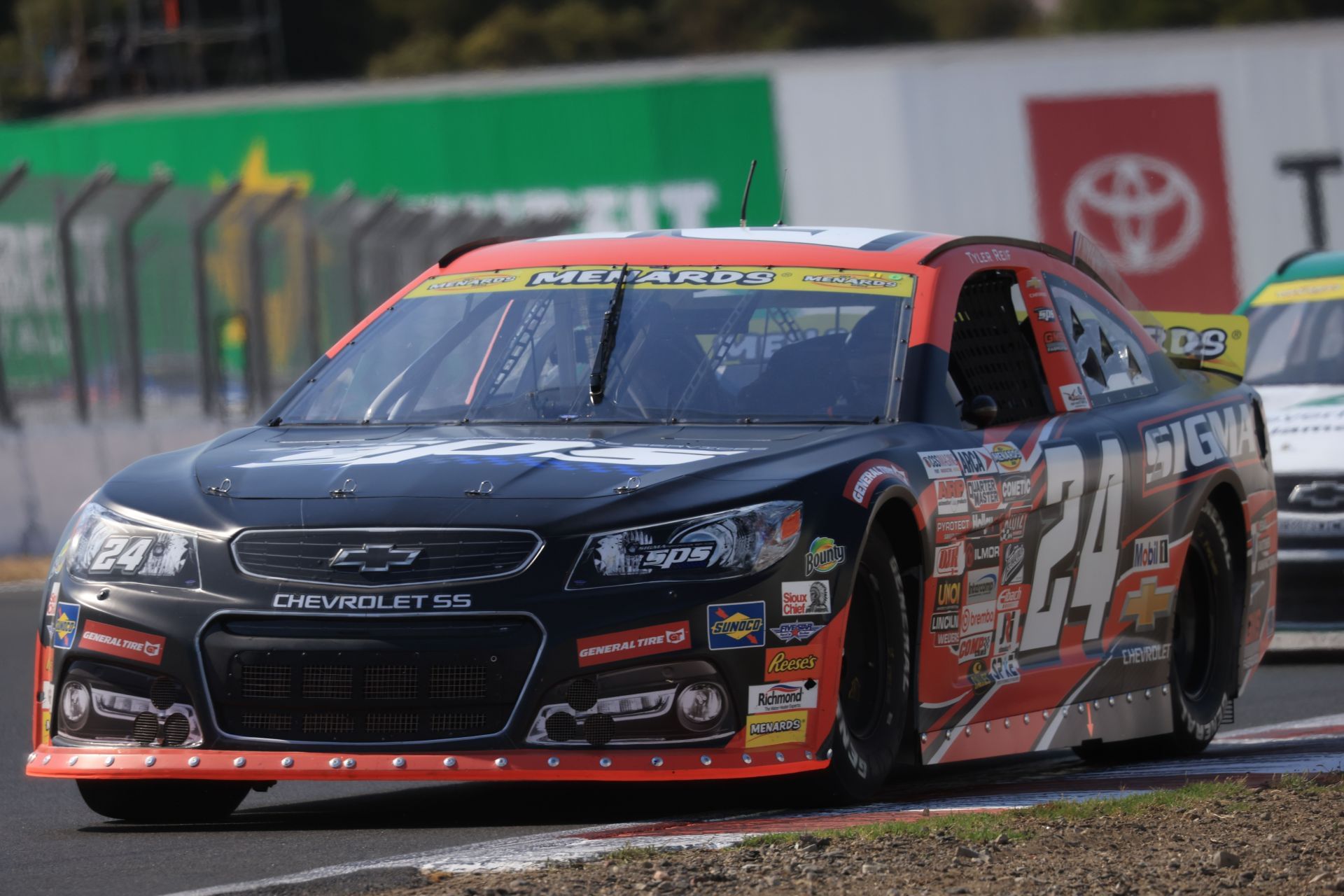 #24 Sigma Performance Services Chevy in the ARCA Menards Series race at Sonoma. Source: Getty