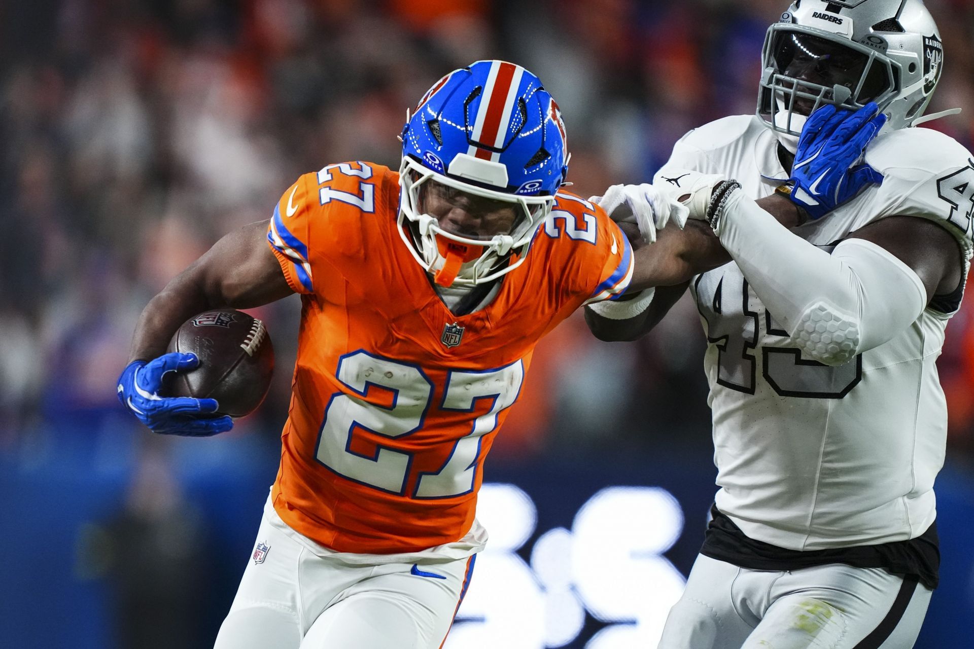 J.K. Dobbins at Las Vegas Raiders v Denver Broncos - Source: Getty