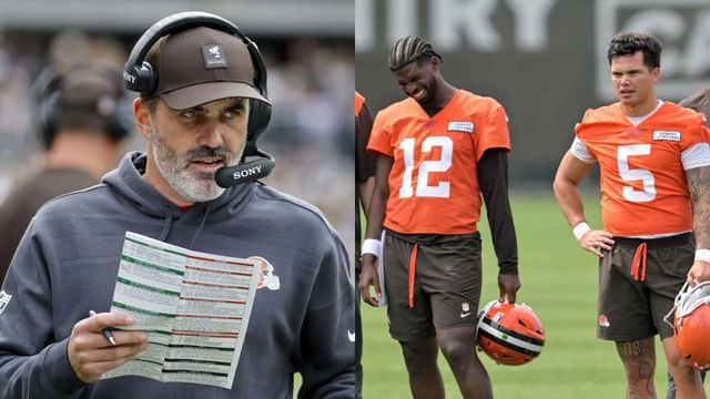 His job is 100% tied to Dillon Gabriel starting" "Guy is a straight clown"  : NFL fans rip Kevin Stefanski for avoiding Shedeur Sanders debut question