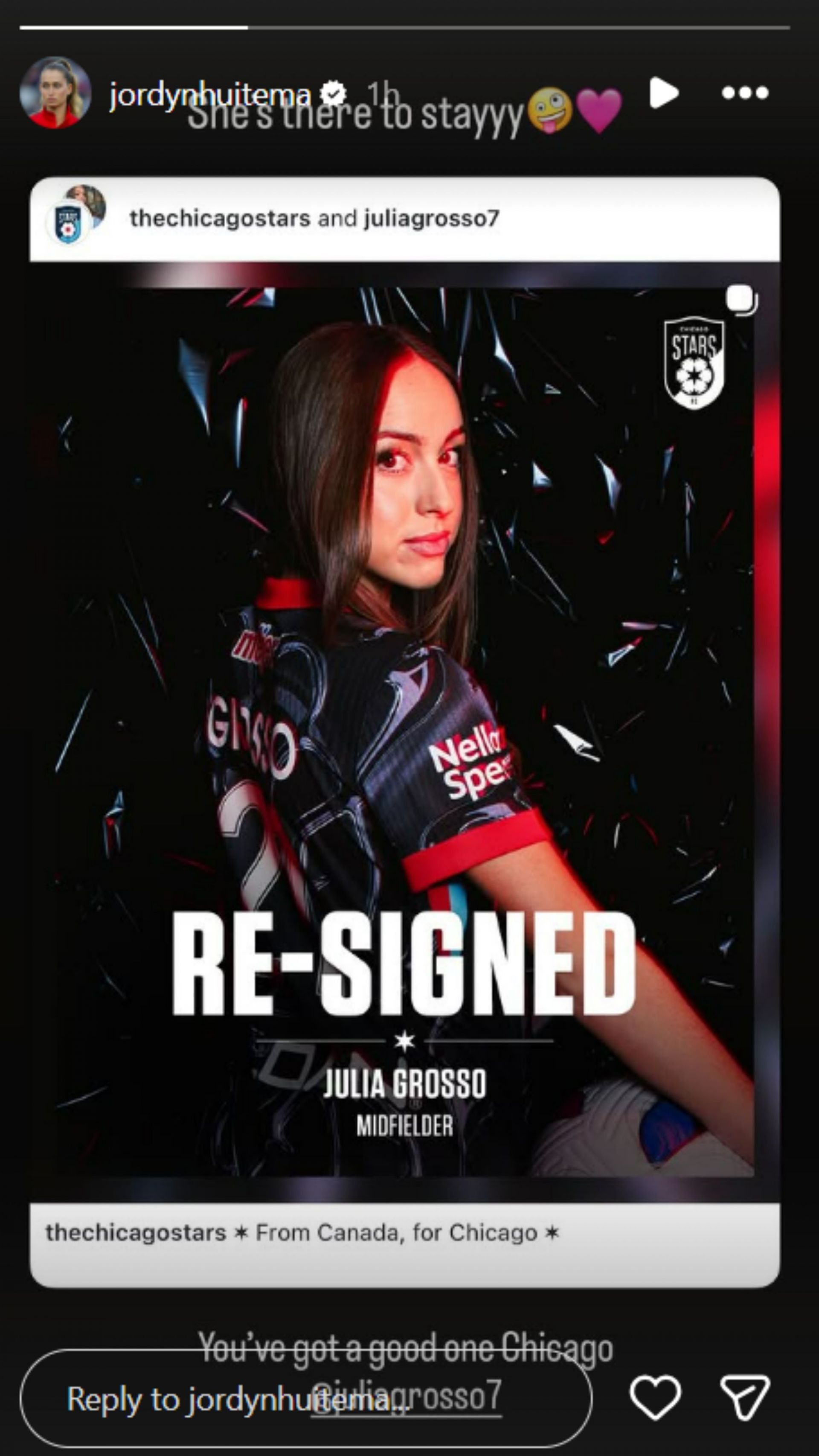 Príbeh Jordyn Huitema na Instagrame (zdroj obrázka: Instagram/jordynhuitema)