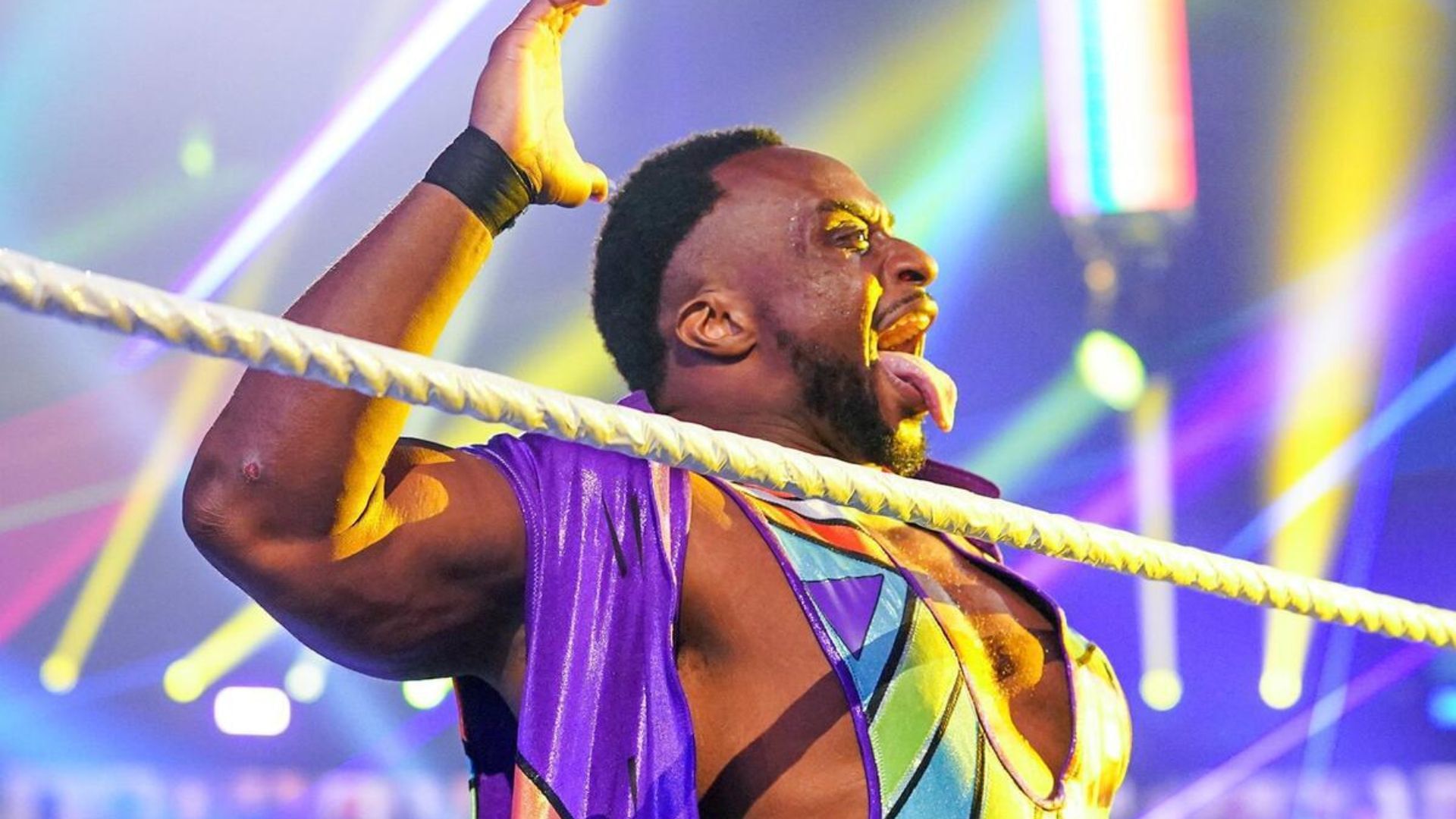 Big E during his entrance [Image Credits: WWE.com]