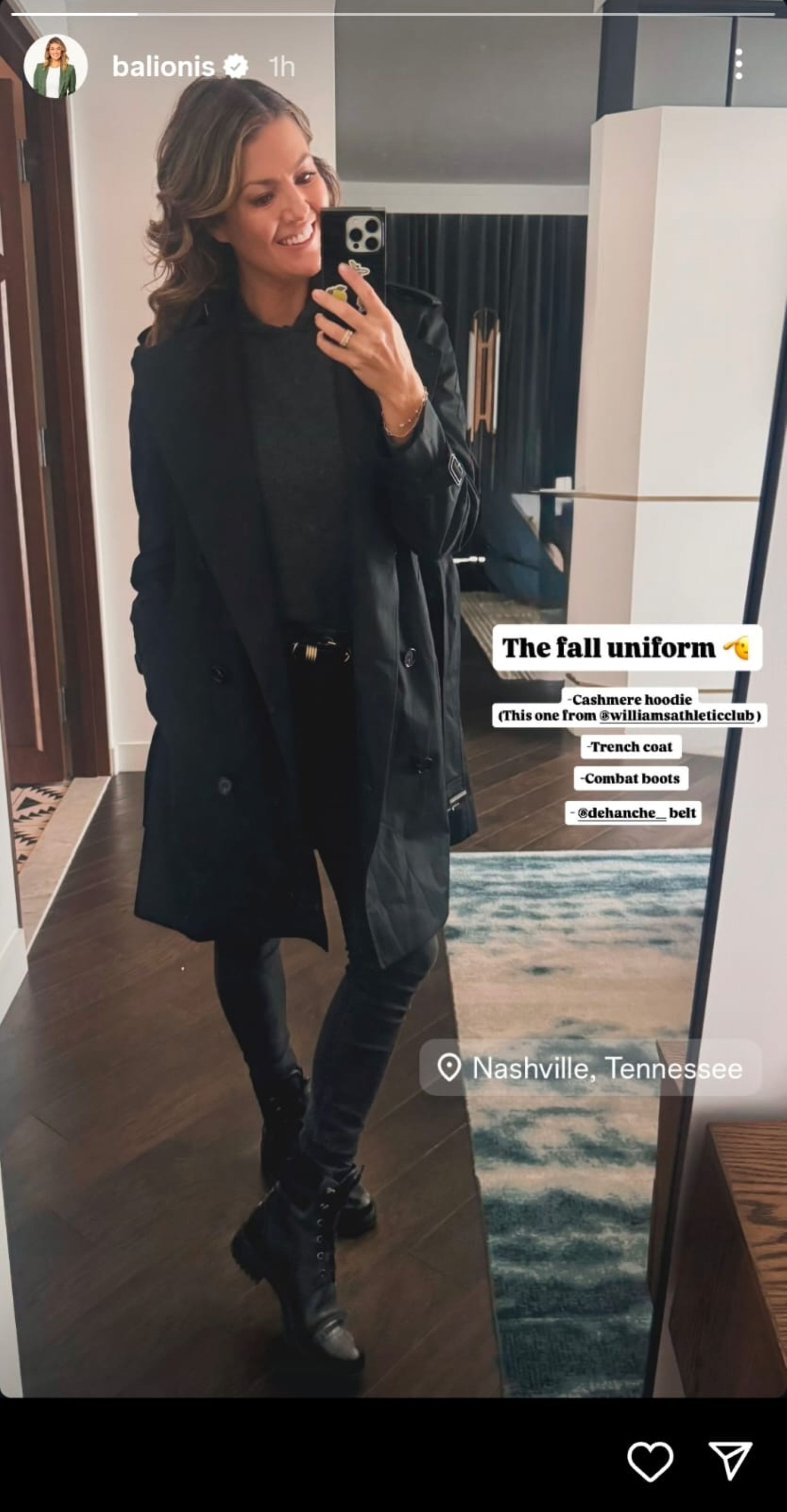 A still taken from Amanda Balionis&#039;s Instagram story (via @balionis)