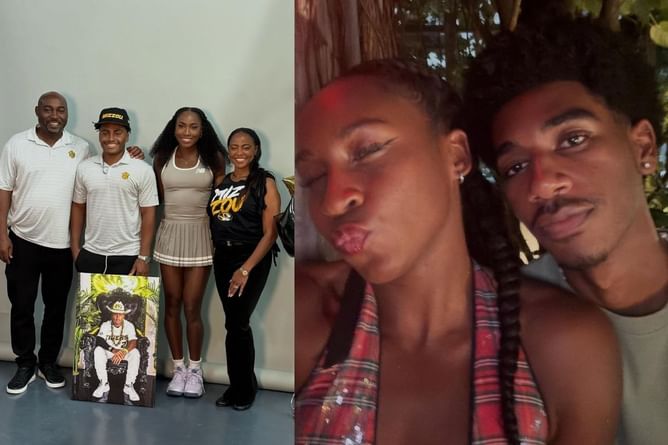 Coco Gauff joins boyfriend Jalen Sera & parents Candi and Corey in sharing proud messages as her brother Codey officially commits to college baseball