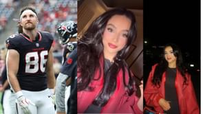 Dalton Schultz's wife Laurel shows off special outfit she wore during Texans' 23-19 win over Bills