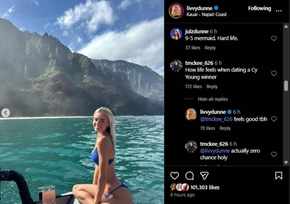 Screenshot of the Instagram post&#039;s comment section.