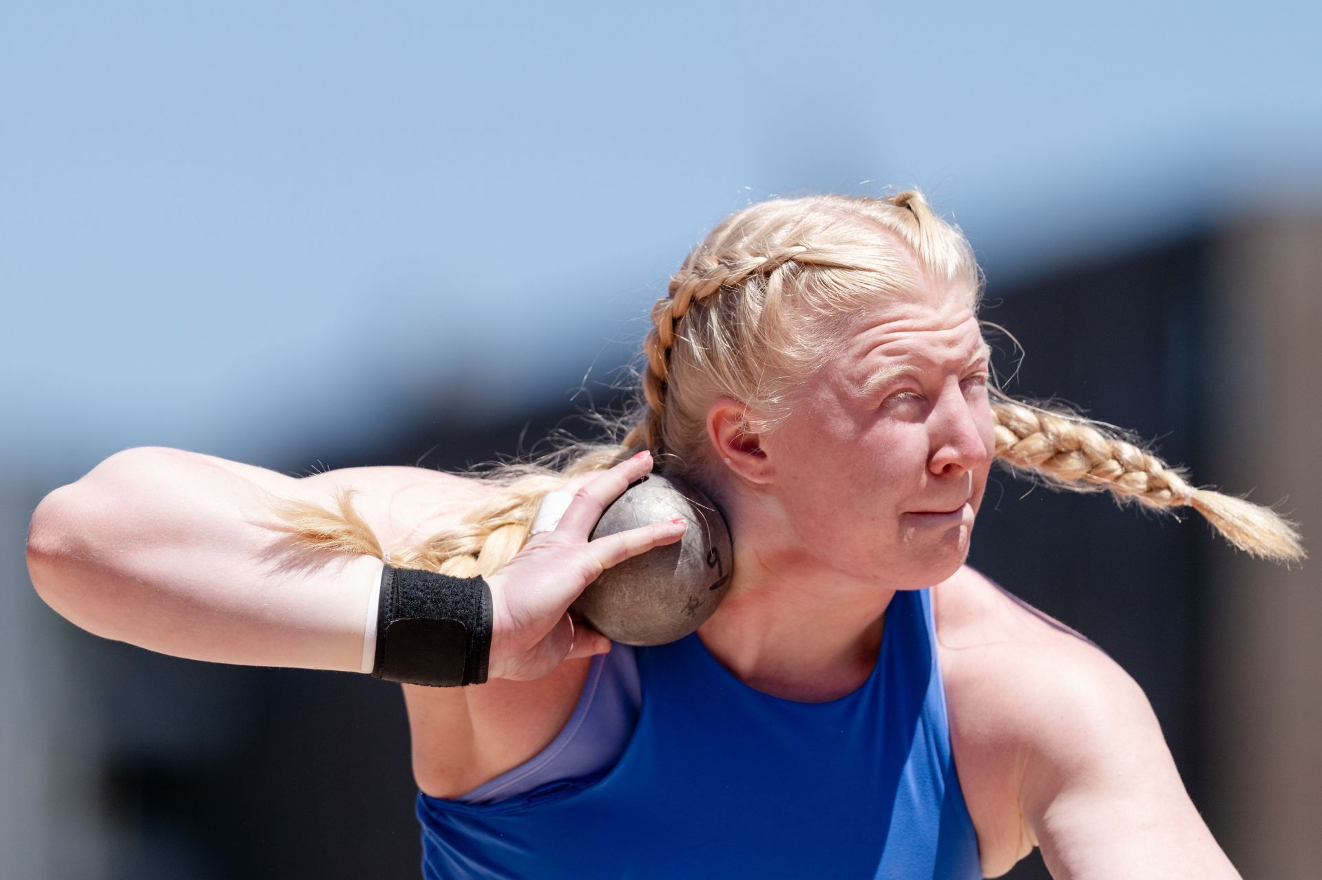  Mya Lesnar of the United States during the Prefontaine Classic at Hayward Field in Eugene, Oregon. (Photo by Getty Images)