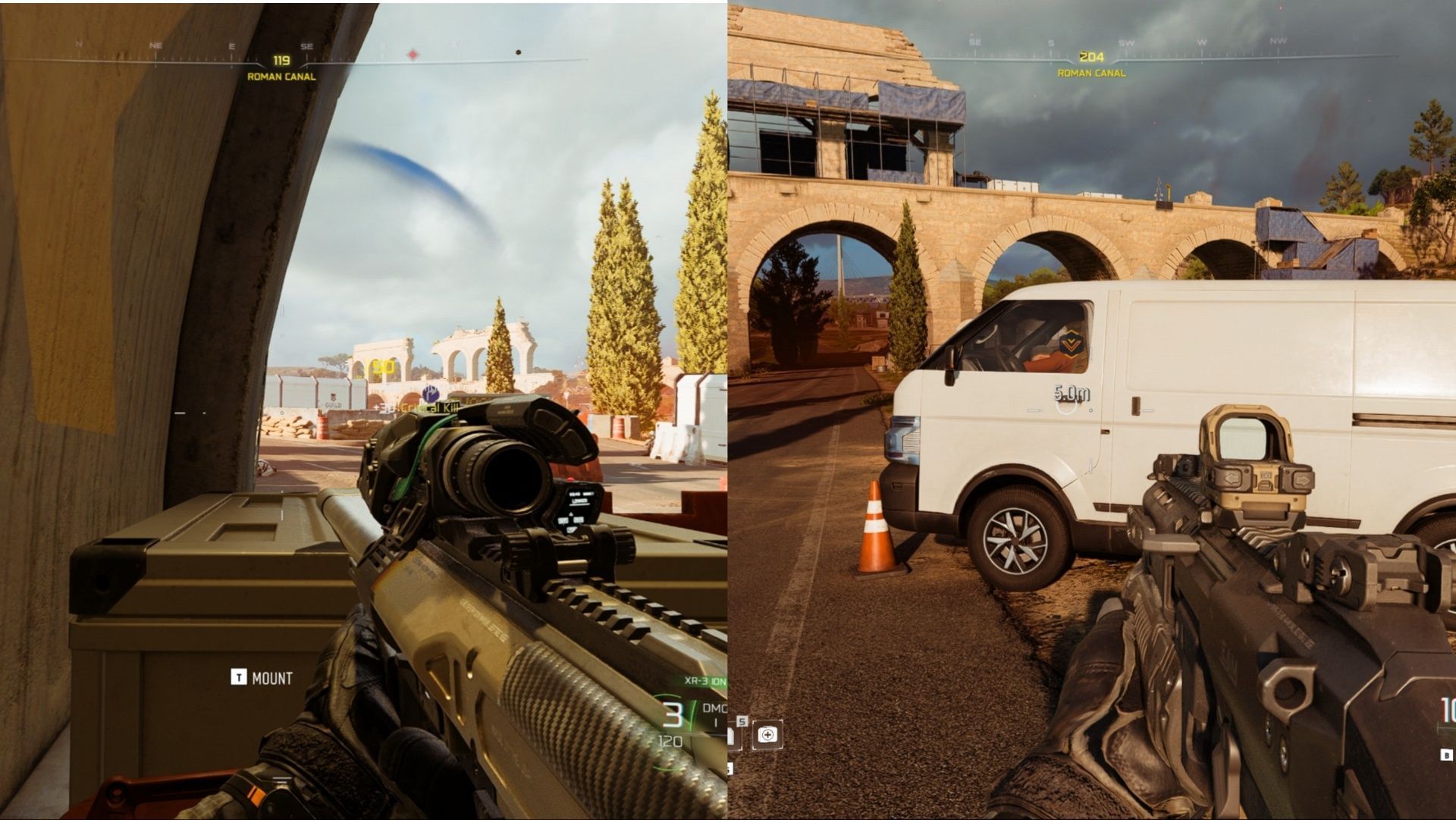 Find the person of interest near the Aqueduct (Image via Activision)