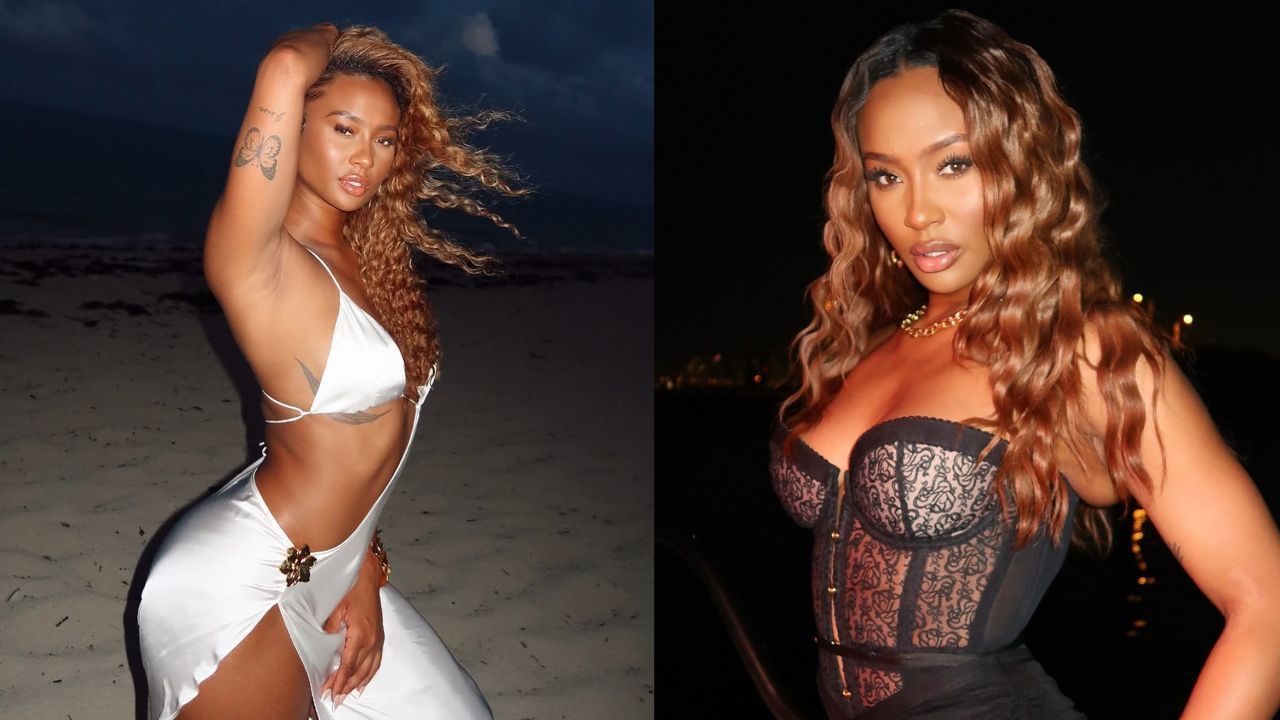 Kayla Nicole turns heads in plunging neckline gown at Power 100 Gala 4 days after dancing to &ldquo;He wasn&rsquo;t man enough for me&quot; in Halloween fit 