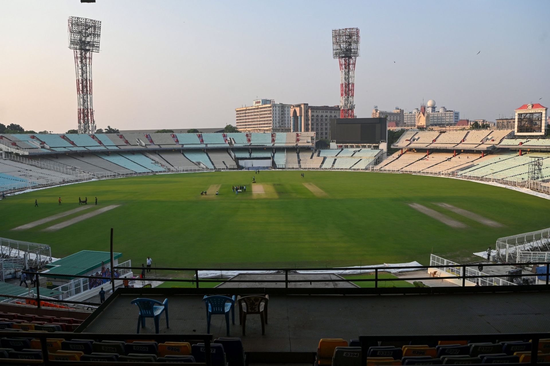 Eden Gardens Stadium In Kolkata Prepares Of India Vs South Africa Test Match - Source: Getty