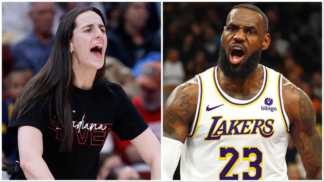 Caitlin Clark Drops Heartfelt 1-Word Reaction on LeBron James' Latest Pictures in Lakers Gear