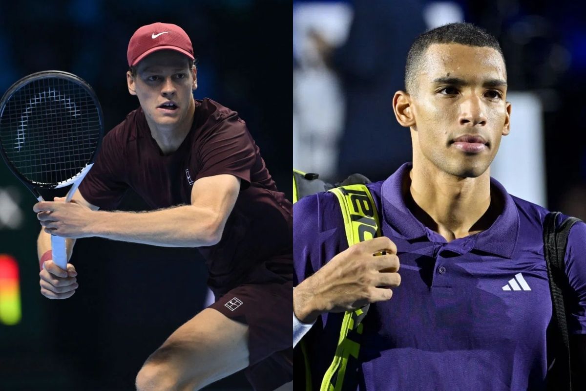 Jannik Sinner and Felix Auger-Aliassime at the WTA Finals - Source: Getty