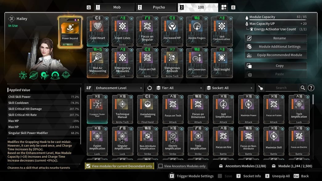 The First Descendant: Best Hailey Cold Heart build guide