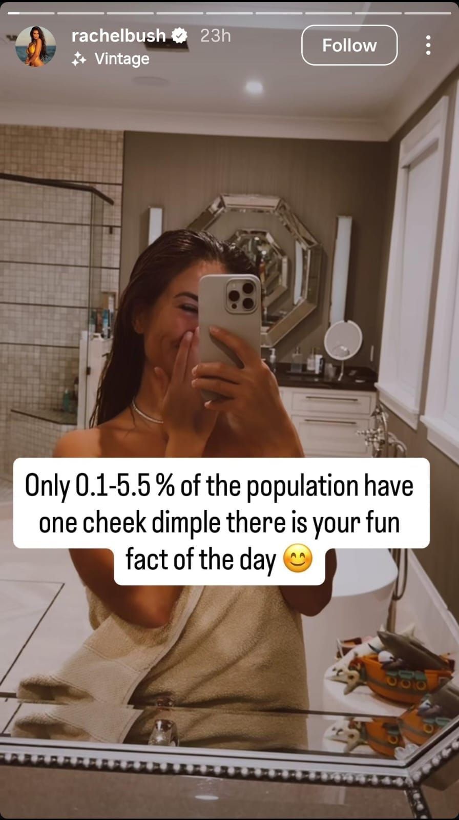 Rache Bush&#039;s IG story