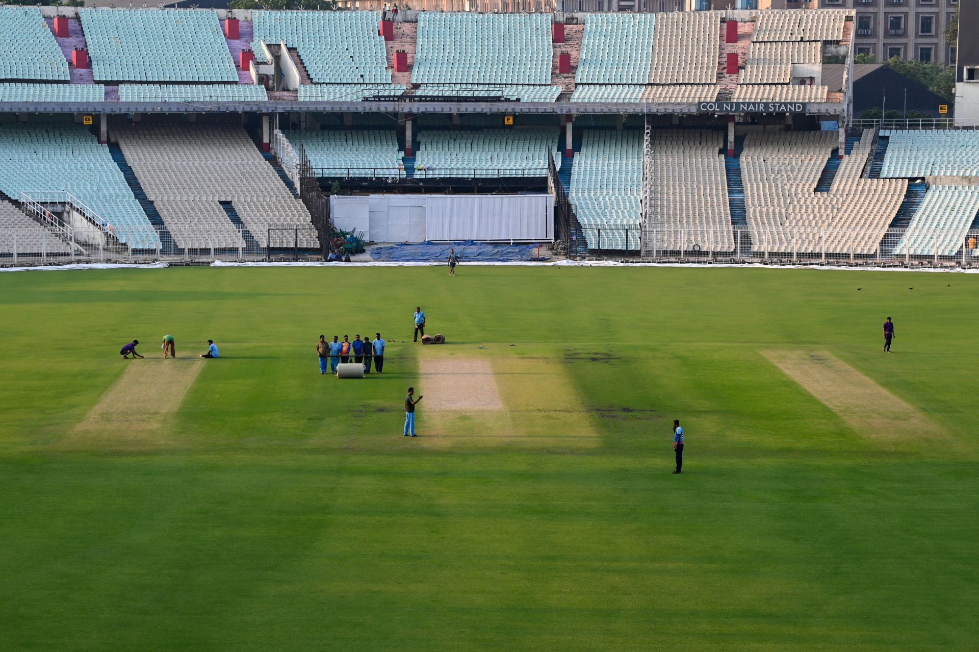 Eden Gardens Stadium In Kolkata Prepares Of India Vs South Africa Test Match - Source: Getty