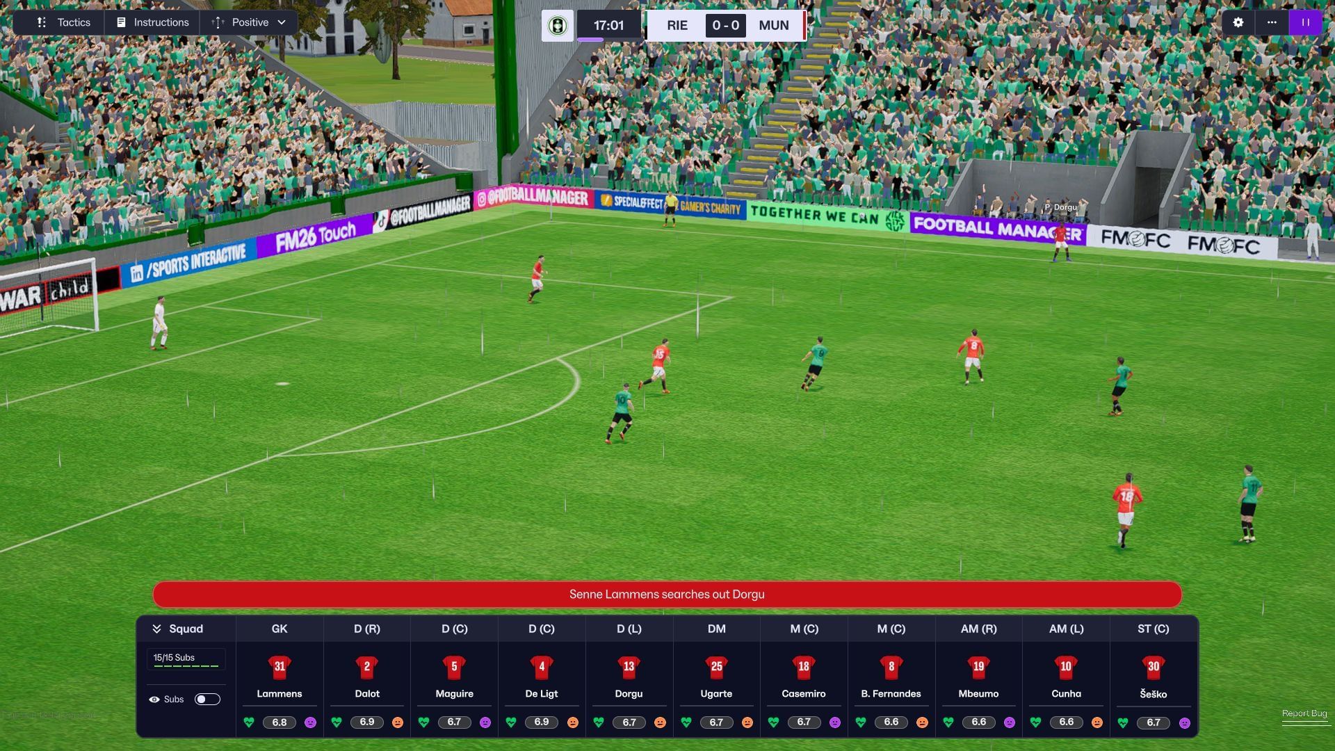 New 3D-animation in Football Manager 2026 (Image via SEGA/Sportskeeda Gaming)